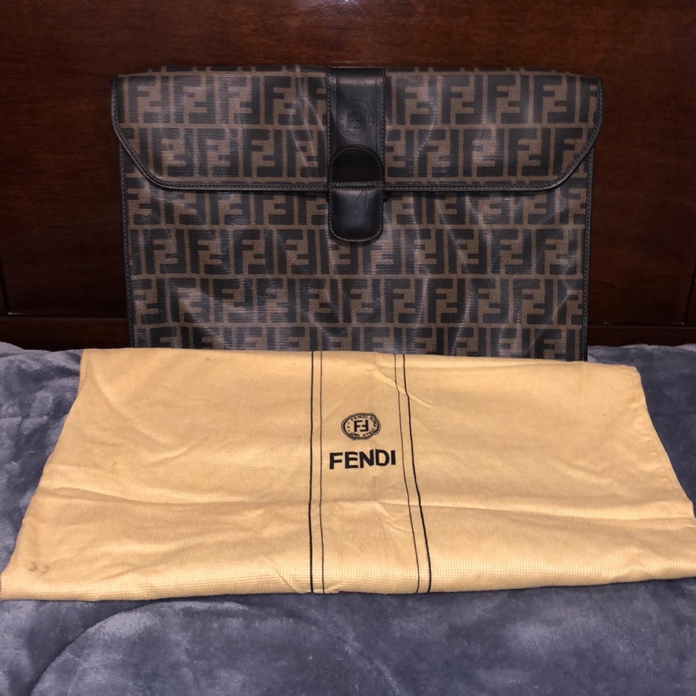 ❤️RARE FENDI❤️VINTAGE DESIGNER PORTFOLIO/CLUTCH❤️